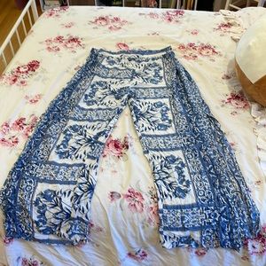 Boho flared side-split Pant